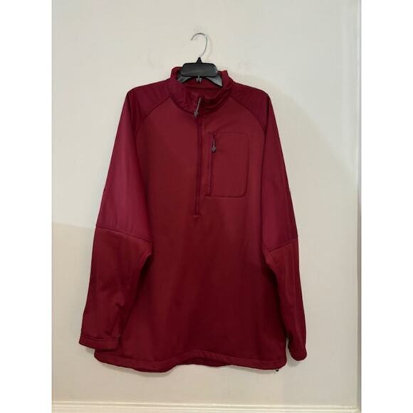 Nike Golf Mens Pullover Jacket Quarter Zip Athletic Coat Size XL Maroon - Picture 1 of 5